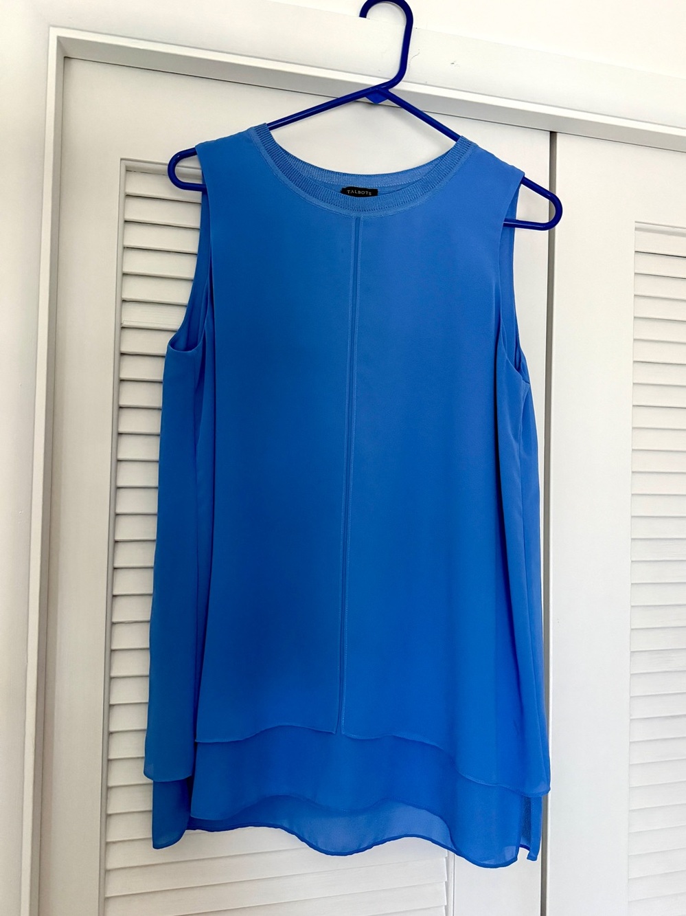 Talbots Blue Layered Tunic Size Medium Like New